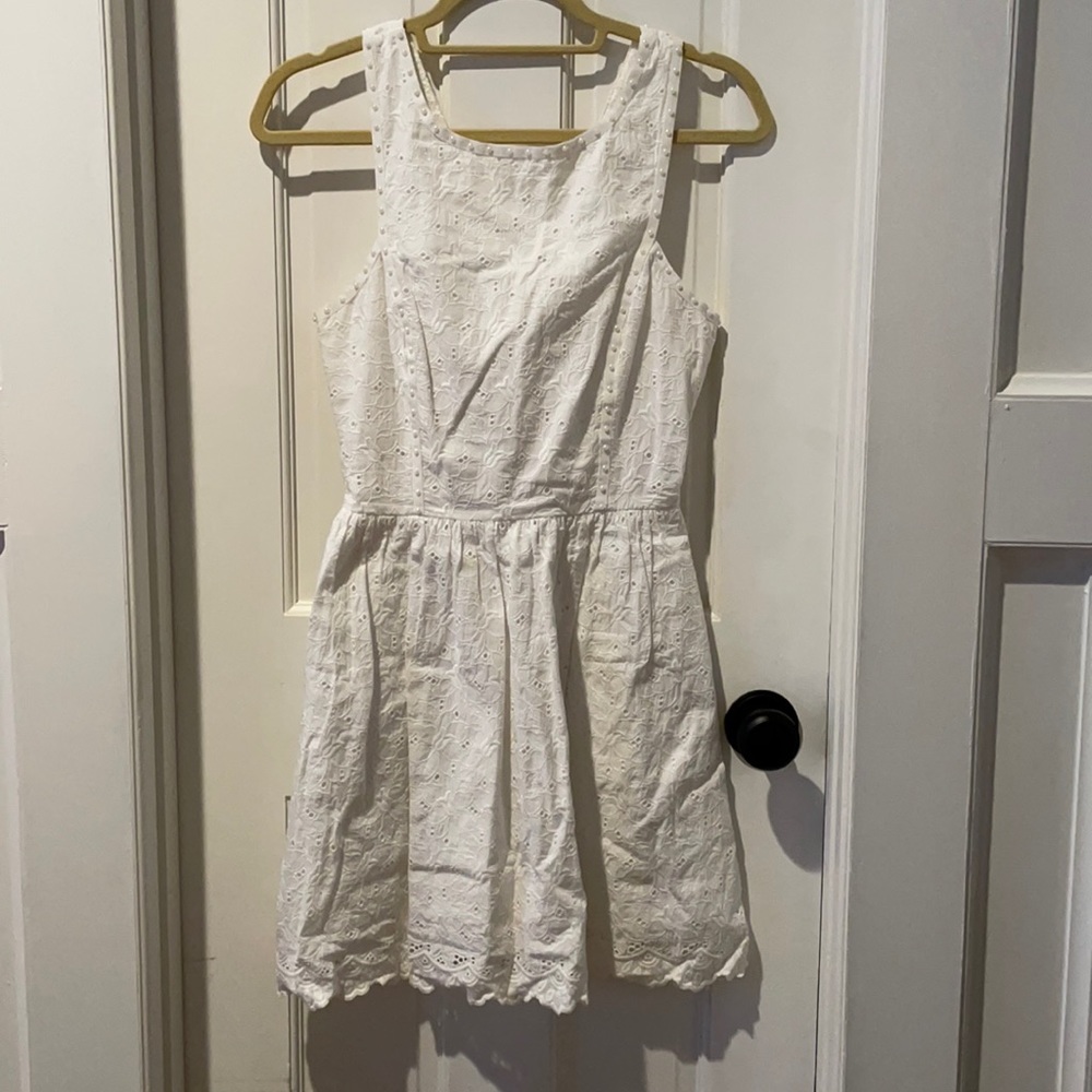 Lilly Pulitzer white pearl dress